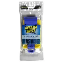 Cerama Bryte&reg; Cooktop Scraper and Pad Combo in Blue