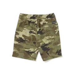 Volcom Boys Elastic Waist Printed Hybrid Shorts