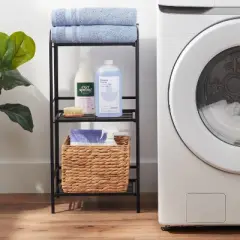 Folding 3 Shelves Black - Brightroom&trade;