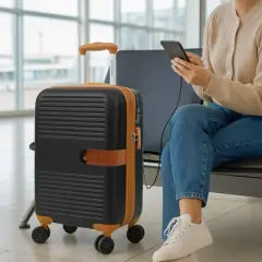 World Traveler Garland Lightweight Hardside 20-Inch Carry-On Expandable Spinner Luggage with TSA Lock & USB Port