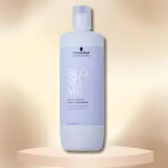 Schwarzkopf Professional BlondMe Bond Repair Purple Shampoo (33.8 oz) - Repairs Damage , Boosts Shine & Strengthens Blonde Hair