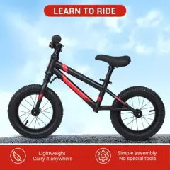 Balance Bike Lightweight Toddler Bike for 2, 3, 4, 5 and 6 Year Old Boys and Girls - No Pedal Bikes for Kids with Adjustable Handlebar and Seat