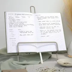 Aesthetic Blank Recipe Book with Waterproof Cover - Simplified Blank Cookbook To Write In Your Own Recipes