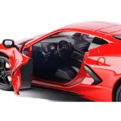 2020 Chevrolet Corvette C8 Stingray Red "Timeless Legends" 1/24 Diecast Model Car by Motormax
