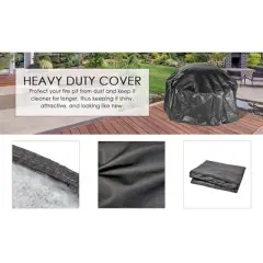 Fire Sense Outdoor Round Fire Pit Vinyl Cover
