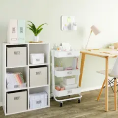 Talented Kitchen 138 Office and Craft Labels for Organizing School Supplies, Household, Work Folders, All Caps Preprinted Stickers for Storage Bins