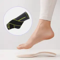 Unique Bargains Adjustable Ankle Support Braces Breathable Achilles Tendon Support for Sports 1 Pcs