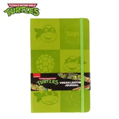 Inkology, LLC Teenage Mutant Ninja Turtles 80-Page Vegan Leather Notebook | 5 x 8 Inches