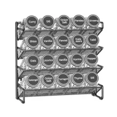 Spice Rack Organizer, Comes with 20-36 Jars and 386 Labels, for Cabinet, Countertop, Pantry or Wall Mount - SpaceAid&reg;