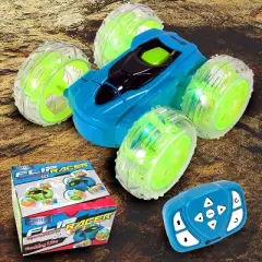 Contixo Remote Control Car SC3  -Stunt Car Toy,  4WD Double Sided 360&deg; Rotating RC  -Blue