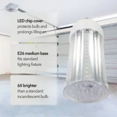 GT-Lite 5000 Lumen 5K 50W LED Cob Bulb E26
