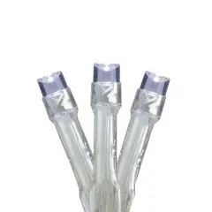 Brite Star LED Christmas Light set&ndash; Pure White - 5' Clear Wire - 15ct