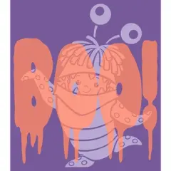 Women's Monsters Inc Halloween Spooky Boo Racerback Tank Top