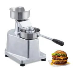 6 Inch Commercial Burger Patty Maker, Hamburger Beef Patty Maker with 500 Pcs Patty Papers