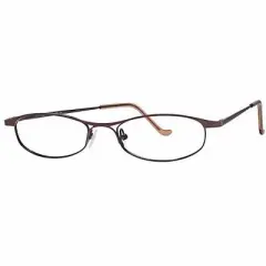Joan Collins JC9668 Designer Metal Eye Glasses Frame in Brown/Demo Lens 119mm Frame/49mm Lens Width