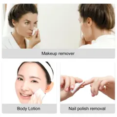 Unique Bargains Pack of 120pcs Makeup Cotton Pads Facial Lip Eye Makeup Remover Pads Soft Gentle Makeup Tools White