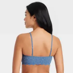 Women's Eyelet Lace Lightly Lined Bandeau Bralette - Auden&trade;