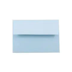 JAM Paper Blank Greeting Cards Set 4Bar A1 Size 3.625 x 5.125 Baby Blue 25/Pack (304624577) 