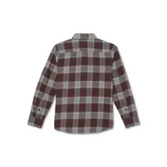 Volcom Boys Caden Plaid Long Sleeve Shirt