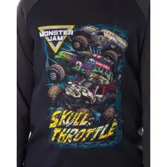 Monster Truck Boys' Skull Throttle Monster Jam Pajama Set
