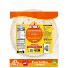 Mission Taco Size Super Soft Flour Tortillas - 35oz/20ct
