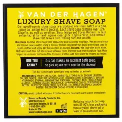 Van der Hagen Scented Luxury Shave Soap - 3.5oz