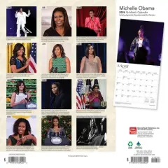 Browntrout 2024 Wall Calendar 12"x12" Michelle Obama