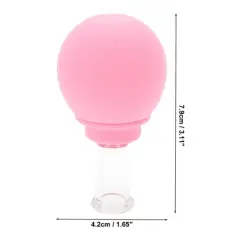 Unique Bargains Convenient Cupping Facial Tool Pink 1 Pc