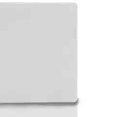 School Smart D Ring Binder, Polypropylene, 1 Inch, White