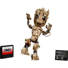 LEGO Marvel I am Groot Set, Baby Groot Buildable Toy 76217