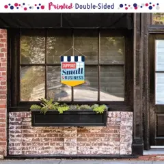 Big Dot of Happiness Support Small Business - Outdoor Home Decorations - Double-Sided Thank You Garden Flag - 12 x 15.25 inches