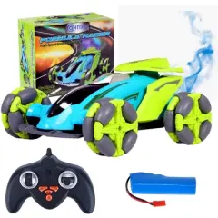 Buy 2: Contixo SC4 RC Car with Blue Smoke, One-Key Demonstration, Realistic Sounds & Lights, with 360&deg; Rotating
