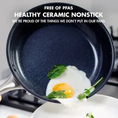 GreenPan Greenwich  2pk Stainless Steel Ceramic Frypan Set