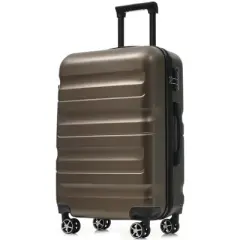 Whisen 28&rdquo; ABS Hardshell Checked Travel Luggage Suitcase with Dual Spinner Wheels