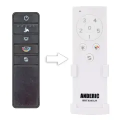 Anderic RRTX045LR Replacement Ceiling Fan Remote Control for Home Decorators Collection A25-TX045-LR