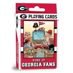 MasterPieces Officially Licensed NCAA Georgia Bulldogs Fan Deck Playing Cards - 54 Card Deck
