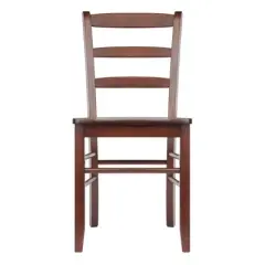 Set of 2 Ladder Back Chair Antique Walnut - Winsome