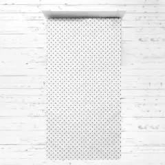 Bacati - Jacks Black Muslin 3 pc Toddler Bed Sheet Set 100 percent cotton