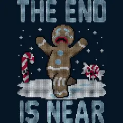 Men's Design By Humans Christmas Is Near! By Raffiti Tank Top