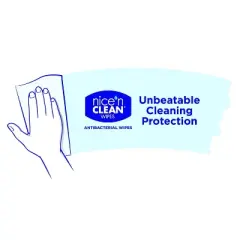 Nice N Clean Antibacterial Hand Wipes, 90 Ct