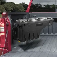 VEVOR Truck Bed Storage Box, Lockable Lid, Waterproof ABS Wheel Well Tool Box 6.6 Gal/20 L, Compatible with Chevrolet Silverado 1500 GMC Sierra 1500