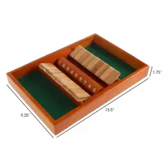Toy Time Classic Wooden Shut the Box Game Set