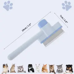 Unique Bargains Self-Cleaning Pet Hair Removal Brush with Release Button for Massaging and Removing Shedding 1 Pc
