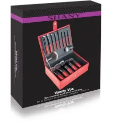 SHANY Vanity Vox Brush set with Storage Box and Stand  - 15 pieces