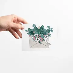 Envelope Flowers Thinking of You Greeting Card Pack Set (8 ct.) by Ramus & Co