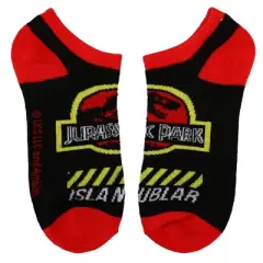Jurassic Park Classic Logo Mixed Art Women's 5-Pack Ankle Socks
