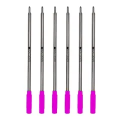 Monteverde Ballpoint Pen Refill Medium Point Pink Ink 6 Pack (C133PK)