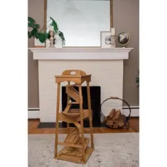 Remley Kids Wooden Marble Pyramid with Marbles