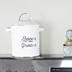 Auldhome Design-Enamelware Bacon Grease Container