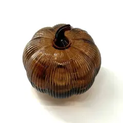 Glass LED Pumpkins Brown - Bullseye's Playground&trade;